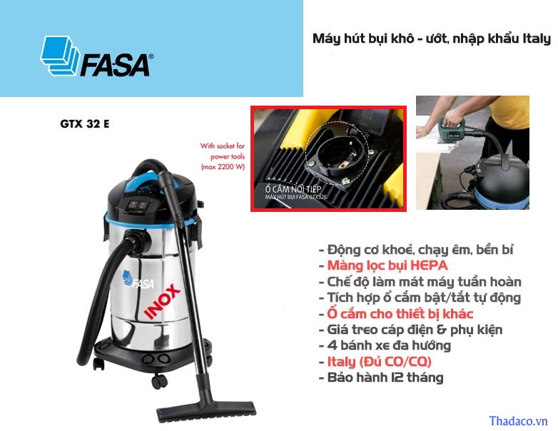 may hut bui Fasa GTX 32E