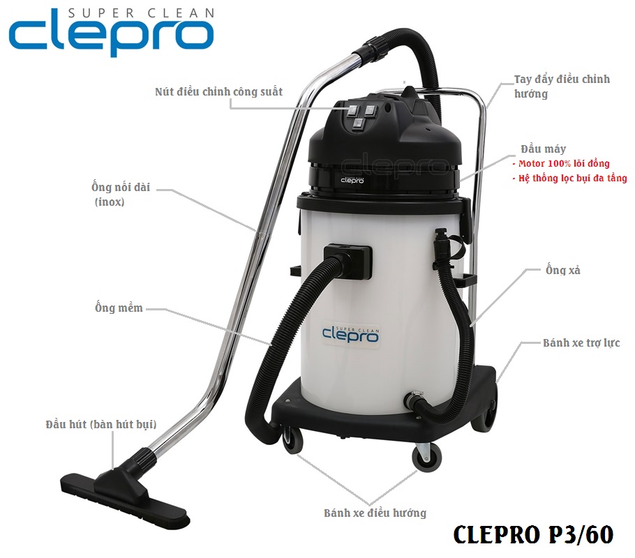 may-hut-bui-nuoc-clepro-p3-60-3-motor
