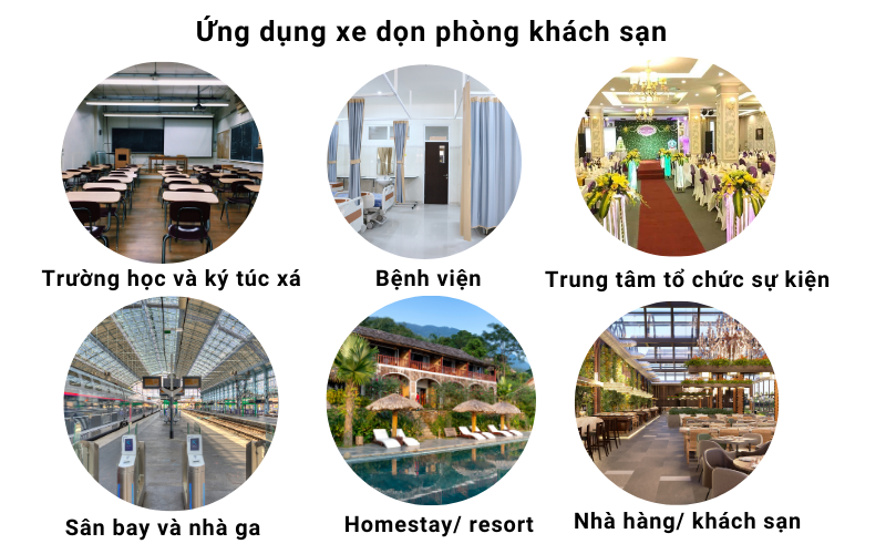 xe dọn phòng khách sạn 