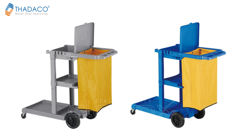 xe đẩy dọn phòng khách sạn