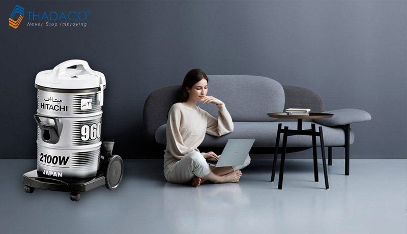 Máy hút bụi Hitachi CV-960F giúp tiết kiệm thời gian và công sức cho mọi gia đình 