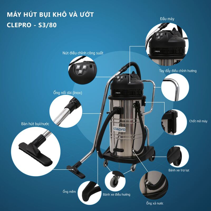 máy hút bụi khô và ướt