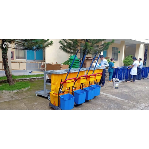 Xe đẩy dọn phòng khách sạn CLEPROX CX-73 5